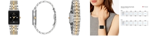 Bulova Women's Futuro Diamond-Accent Two-Tone Stainless Steel Bracelet Watch 20.5x32mm, Created for Macy's